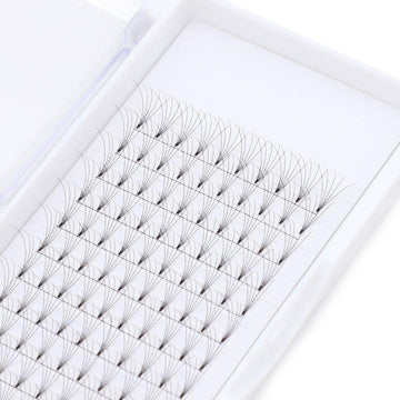 5D Short Stem Premade Fans Lashes Eyelash Extension Trays
